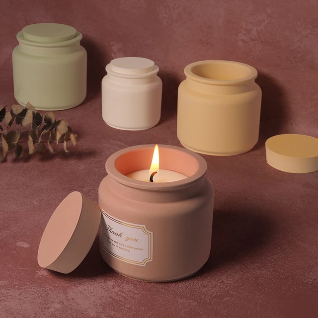 Candle Jar Ceramic Candle Cup Creative Aromatherapy Candle Holder Home  Decoration Candle Cup Candle Making - AliExpress