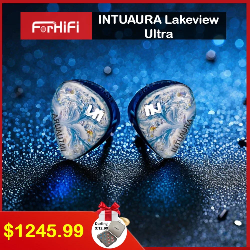 

INTUAURA Lakeview Ultra-wideband 2nd-gen Dynamic Driver IEMs HiFi Monitor Earphone Wired Earbuds for Audiophiles Musicians