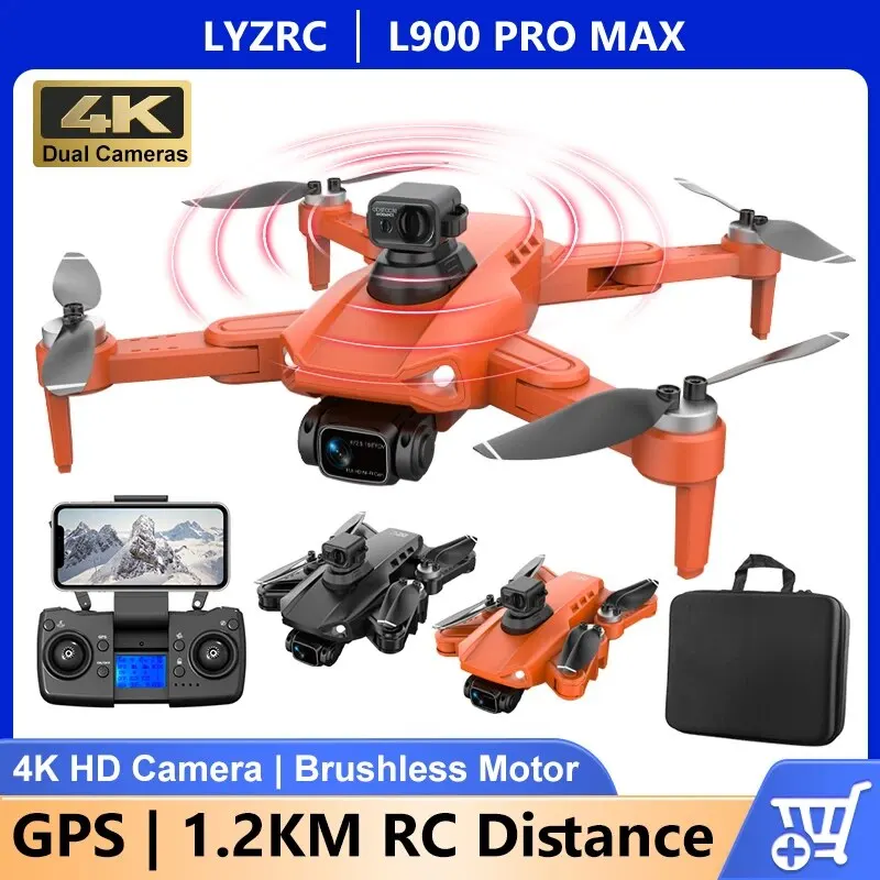 L900 PRO SE MAX GPS Drone 4K Professional HD Dual Camera Obstacle Avoidance Brushless Quadcopter L900 PRO SE Fodable Helicopters drone quadcopter
