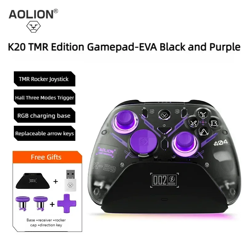Aolion K20 TMR Joystick For Switch 2 RGB Wireless Gaming