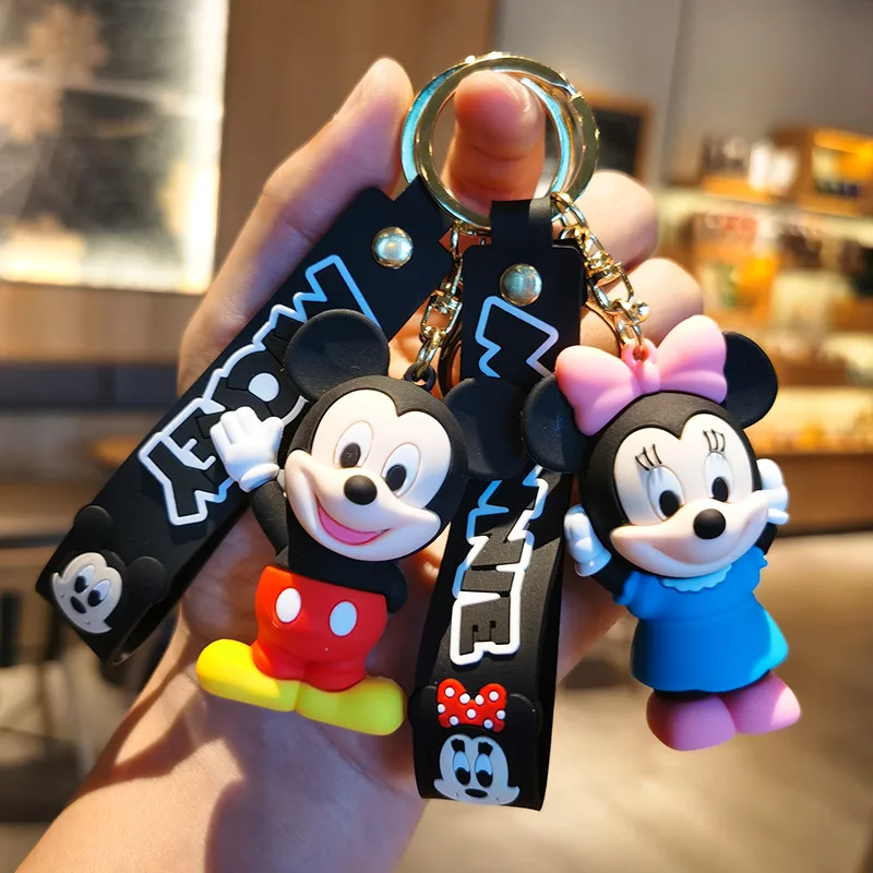 Disney Genuine Mickey Minnie Mouse Cute Metal Keychain Cartoon Car Charms  Bag Pendant Keyring Gifts For Couple Key Chain - Plush Keychains -  AliExpress
