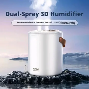 Wireless Large Capacity Air Humidifier for Bedroom Dual Nozzle High Mist Output Ideal for Pregnant Women And Infants 1