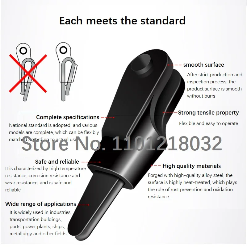 Wedge joint of steel wire rope National standard Clamp wedge connector Special steel wire rope wedge sleeve for crane