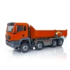 LESU 1/14 Hydraulic Metal Dumper Trucks 8*8 RC TGS Roll On/Off Tipper Servo Painted Model Dump Car Toys AS Christmas Present 3