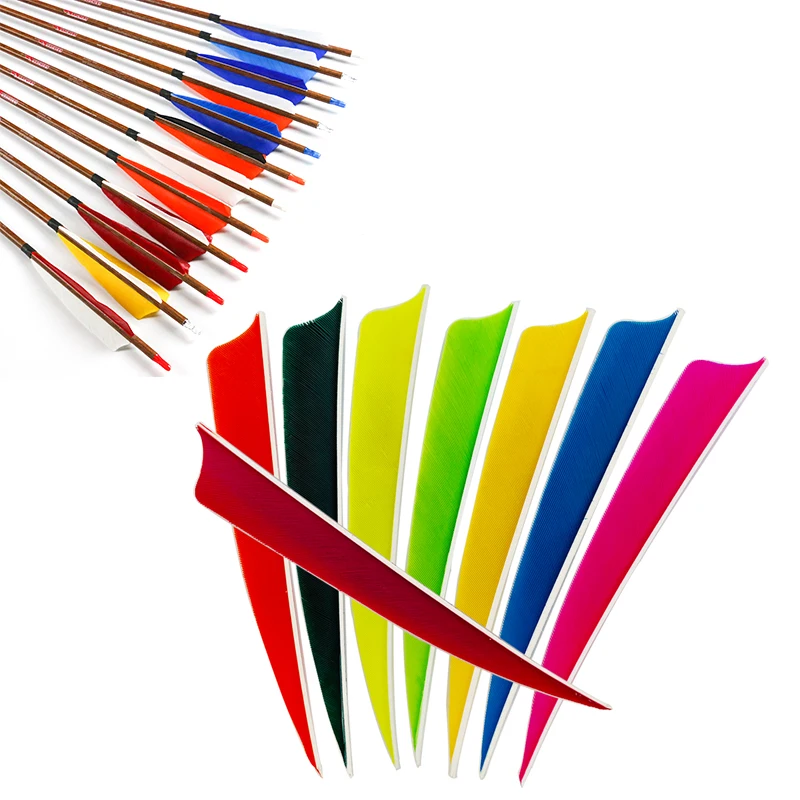 

Archery 5" Shield Shape Right Wing Fletching Turkey Feather Crossbow Hunting Shooting Archery Accessories 60/120pcs