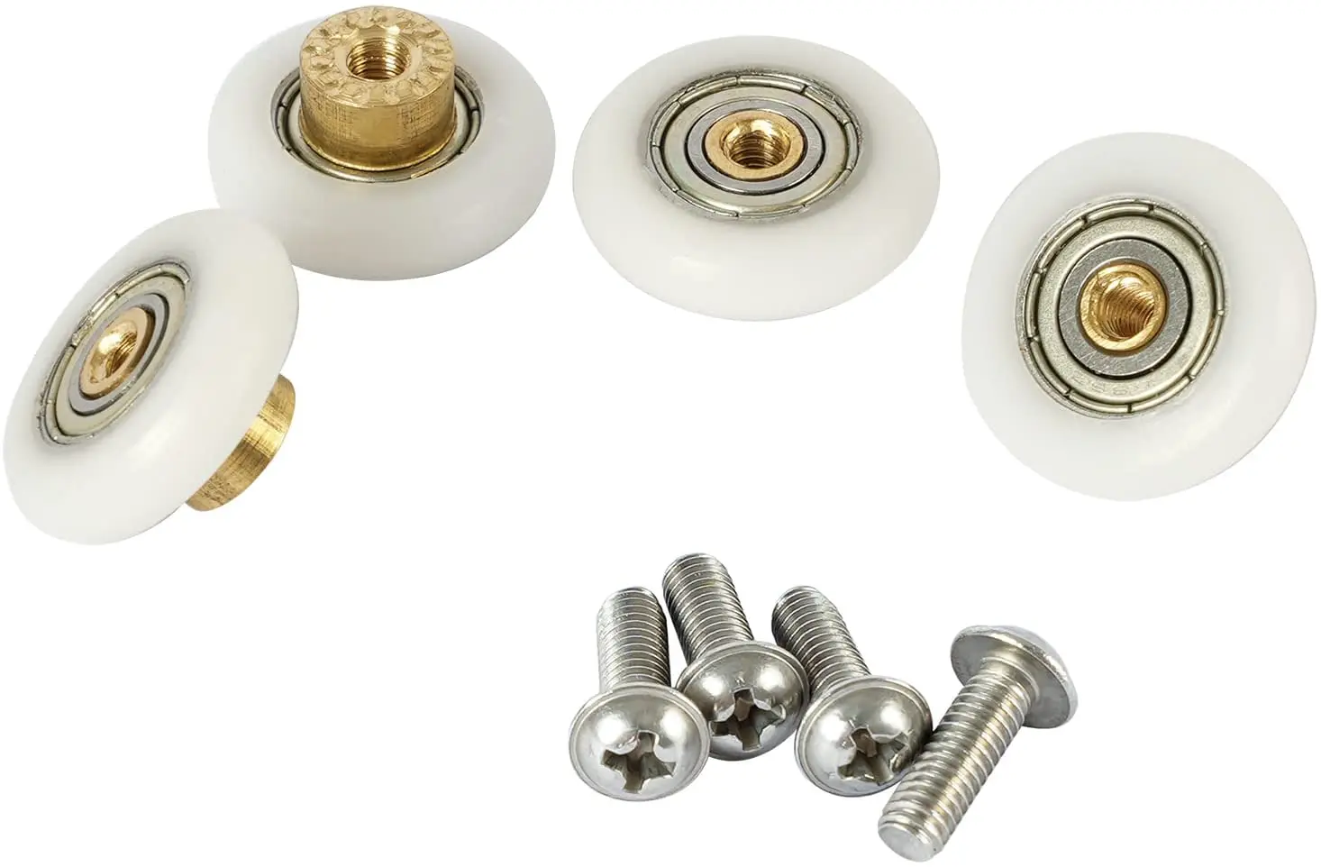 4pcs Shower door rollers wheels pulleys pulley 19mm
