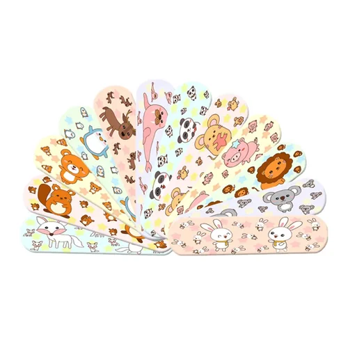 만화 원형 스트랩 모양 밴드 보조 스트립, 어린이 및 성인용 피부 패치, 상처 고약, Woundplast, 100PCs, 120PCs 4