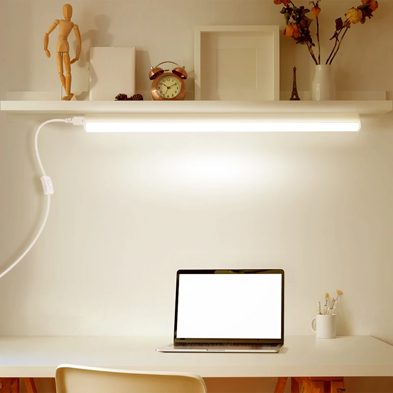 T5 LED Light Tube 0.3M 0.5M Super Bright Kitchen Light Closet โคมไฟในร่ม 110/220V สําหรับห้องครัวหน้าแรกห้องนอน 1