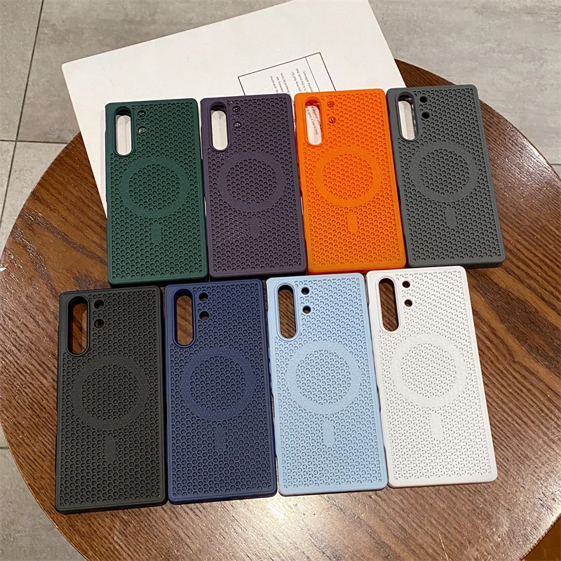Magnetic Shockproof Case with Heat Dissipation and Mag-safe Charging Compatibility