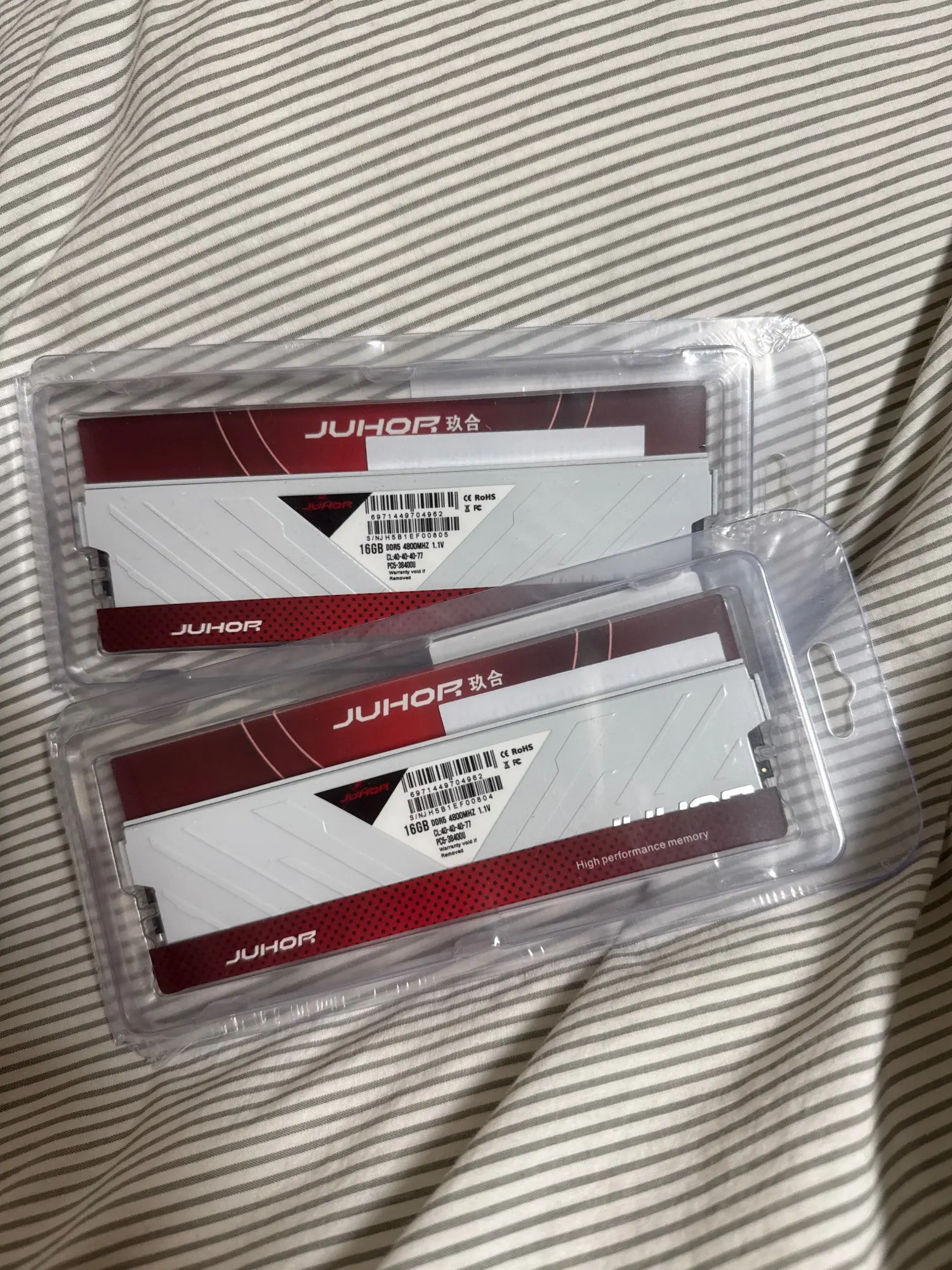 JUHOR DDR5 16GB 6000MHz 4800MHz 5600MHz DIMM Desktop Computer