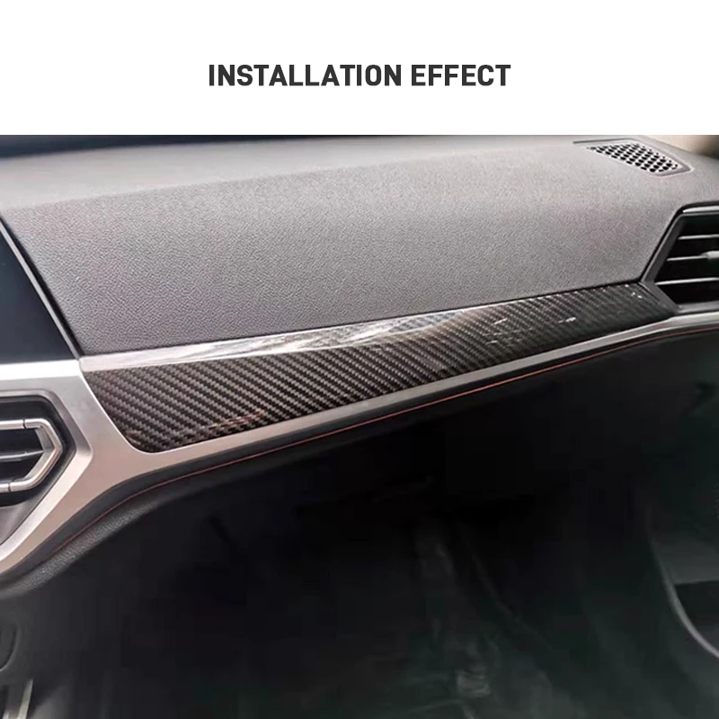 BMW G80 G81 M3 G82 M4 3 4 시리즈 G20 G22 2020-2022 차량 계기판 에어벤트 트림 커버 액세서리용 리얼 카본 파이버