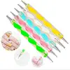 5Pcs/Set Dual-Ended Nail Art Dotting Pen Rhinestones Gems Picker Crystal Beads Handle Ball Head Drawing Painting Manicure Tools 5