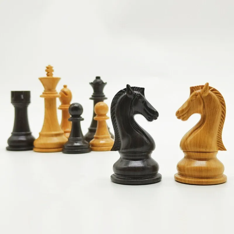 Chess Pieces Large Chess King Height 92mm Resin Wood Grain Weighted Competition Specific Staunton International