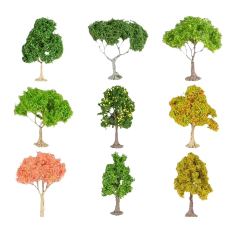 1 Stück realistische Obstbaum-Dekoration, Miniatur-Sandtisch-Gebäudemodell-Dekoration, DIY Obstbäume, Miniatur-Landschaftsdekoration – Detail 7