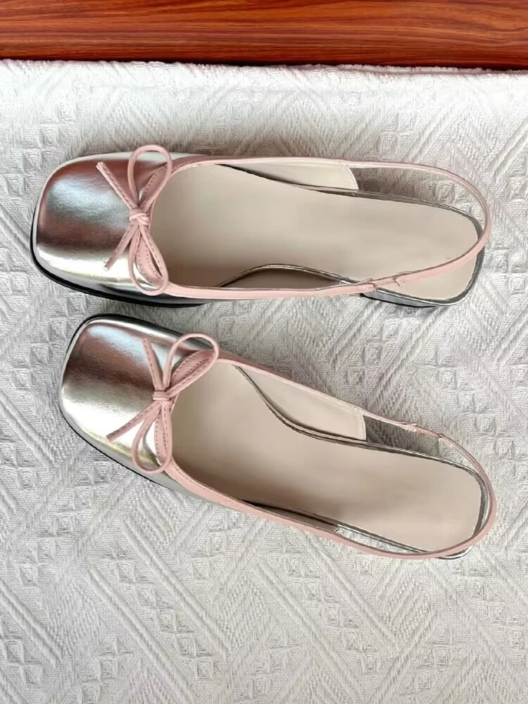 フラットシューズ CASADEI Woman Ballet flats Silver 1A290J0101C2801 9700 CASADEI Woman Ballet flats Silver 1A290J0101C2801 9700