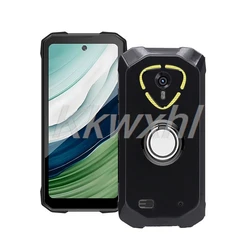 Shockproof Back Ring Holder Bracket Phone Case for KingKong Mini 4 (Ring Case Black)
