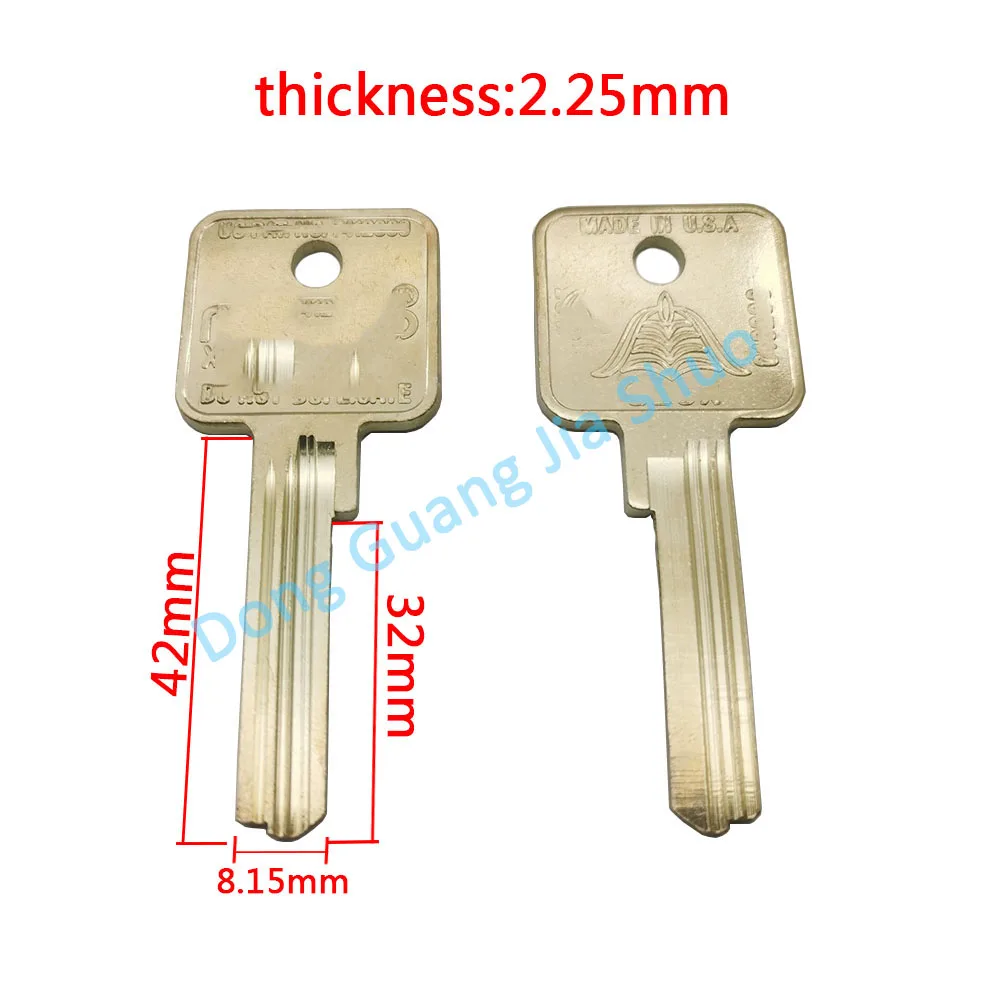 5PCS JS2555 X4 Key blank Special multi-slot key blank with milled groove