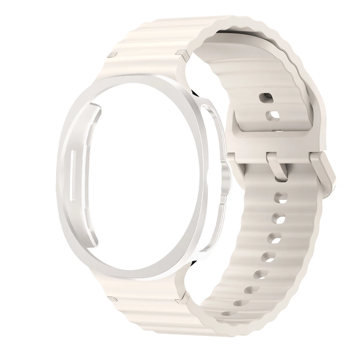 Silicone Band with Protective Case Cover