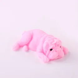 Kawaii Squishy Dog Stress Relief Fidget Puzzle Toy - Creative Decompression Gift (XP - pink)