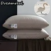 100% Goose Down Pillows Neck Pillows for Sleeping Bed Pillow 100% Cotton Cover with Goose Donw 1pc Hotel Collection Soft Comfort 1