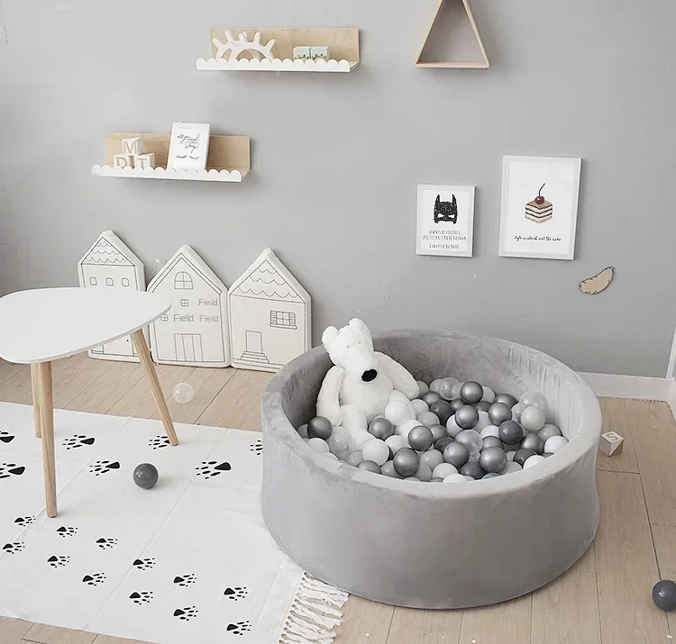Detachable children's ocean ball pool home foldable indoor sponge fence baby playground