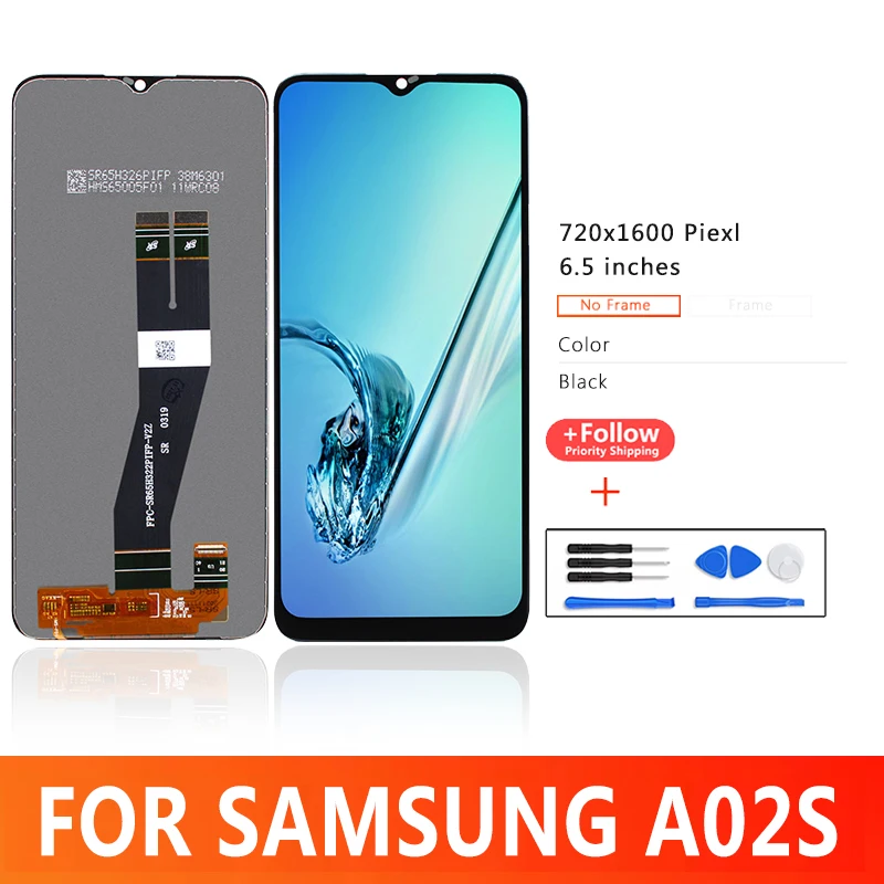 

6.5" Display For Samsung Galaxy A02s Screen Replacement Pantalla LCD For Galaxy SM-A025V A025A A025U1 A025AZ S124DL Touch Screen