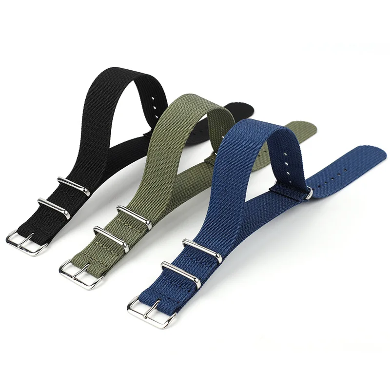 Premium Braided Nylon Watchband in Ballistic Fabric