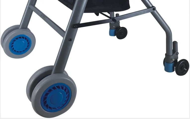 Folding Aluminum shopping rollator walker with Seat For Elder