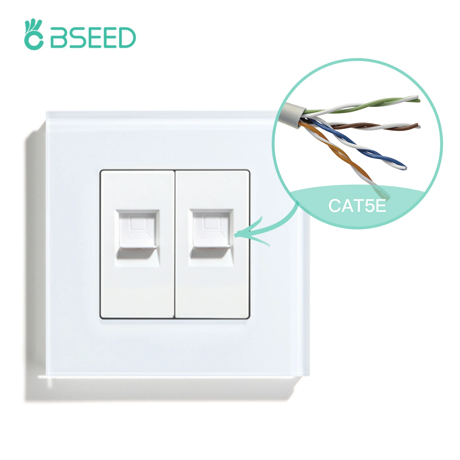 universal recetaculo luxo vidro painel branco 01