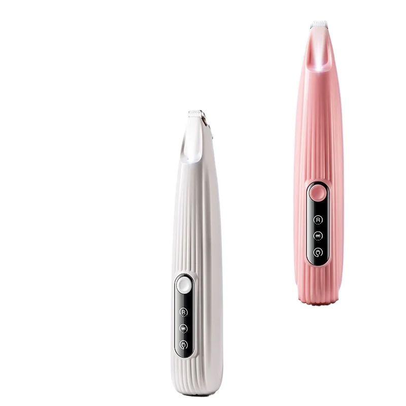 Pet Hair Trimmer Clipper Rechargeable Pet Hair Trimmer Foot Shaver Wih LED Light Electric Hair Clippers