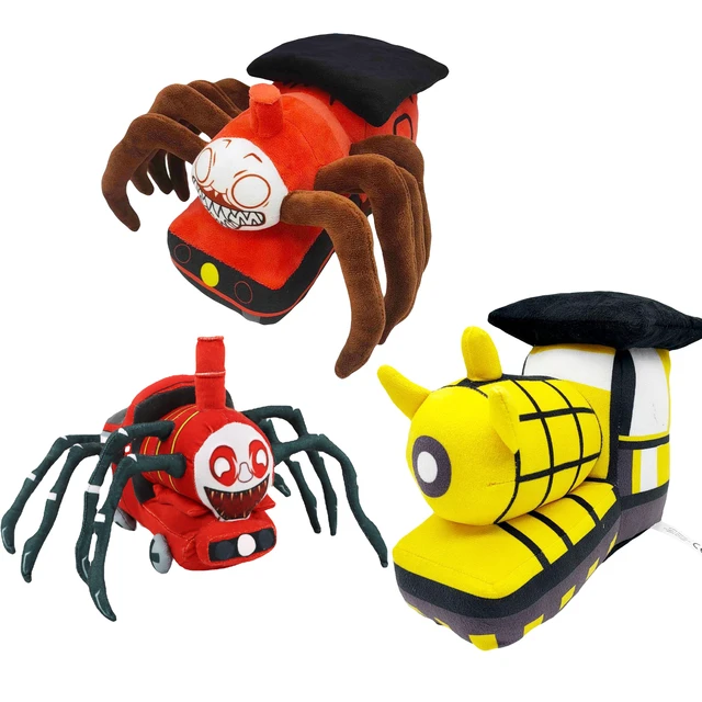 Choo-choo charles brinquedo de pelúcia personagem de jogo de terror boneca  de pelúcia assustador trem aranha modelo macio dos desenhos animados  plushie para crianças - AliExpress