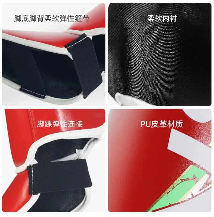 BN Kids Ankle Support Leg Kickboxing Muay Thai Shin Guards Boxing MMA Karate Legs Protector Fight Training Equipment DEO