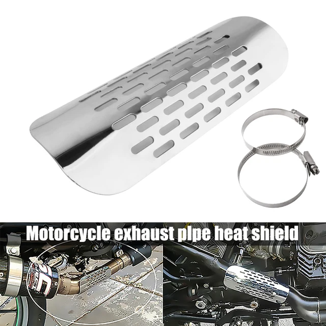 Motorcycle Exhaust Muffler Pipe Heat Shield Cover Guard Protector Universal Moto Accessories Fit For Harley Honda Yamaha Custom