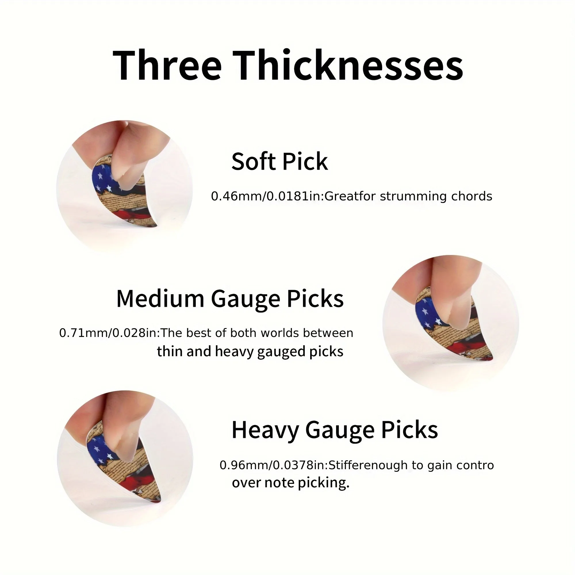 New 0.71/1.0Mm 12PCS Guitar Picks-Premium ABS Material with Smooth Finish, Dual-Sided Color Printing, Includes PP Storage Box