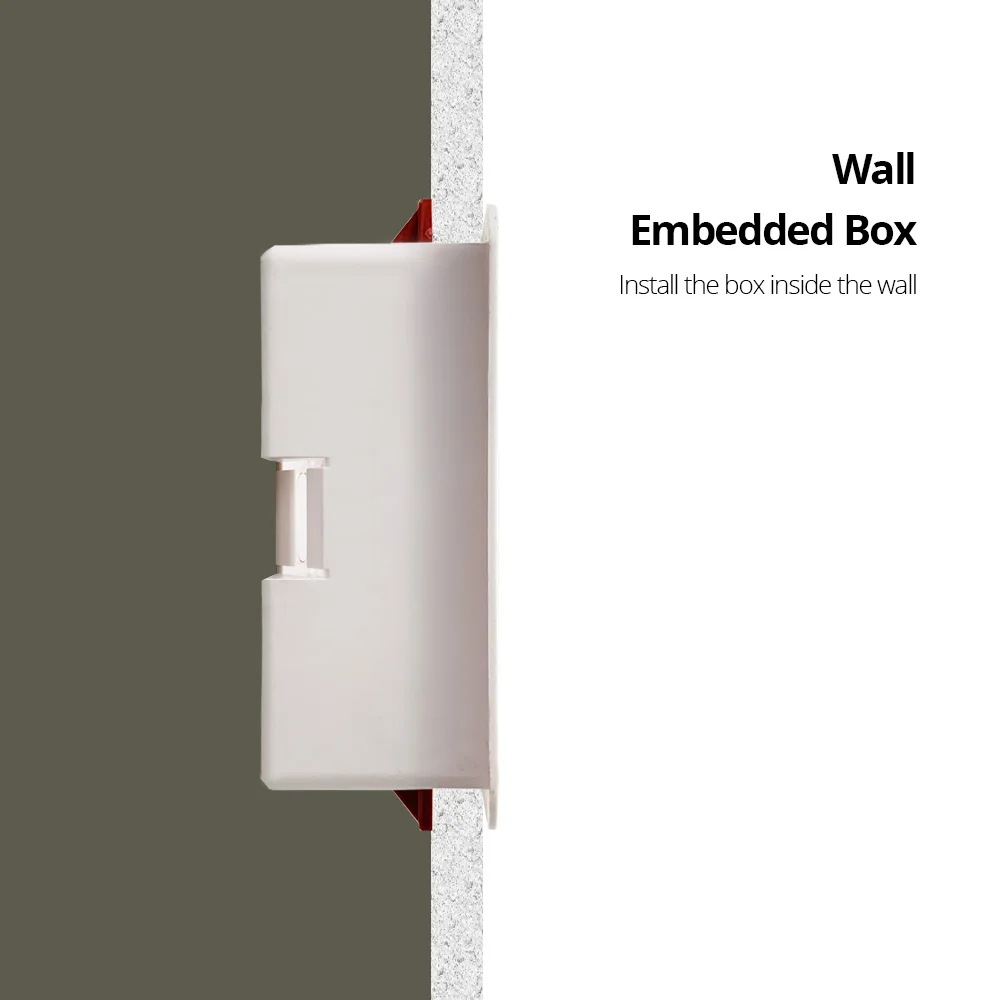 146 Dry Lining Box Gypsum Board Drywall Plasterboard 47mm Depth Wall Switch BOX Wall Socket Cassette 146*86mm switch box dry lining box