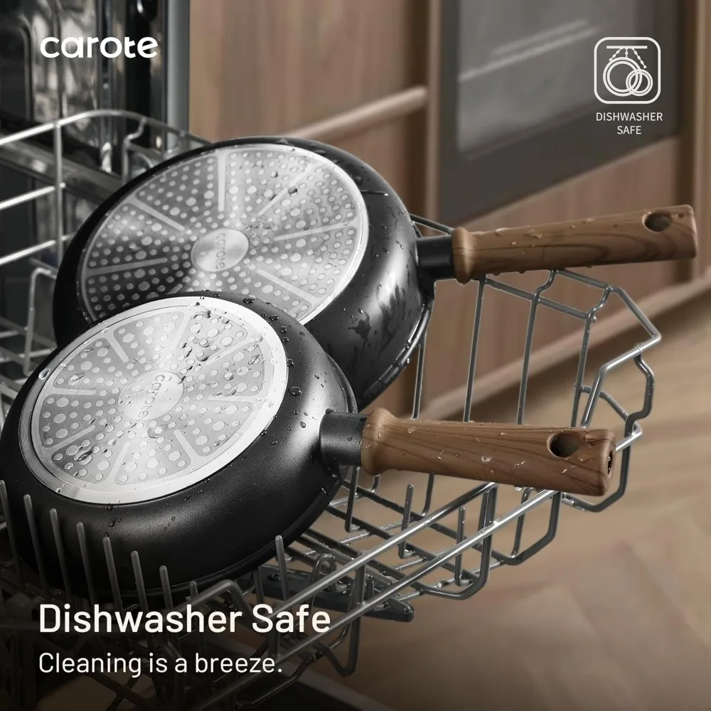 Nonstick Pots and Pans, Induction Cookware Set 16pcs Kitchen Cooking Sets, Pot and Pan Non Stick w/Frying pan (PFOS, PFOA Free)