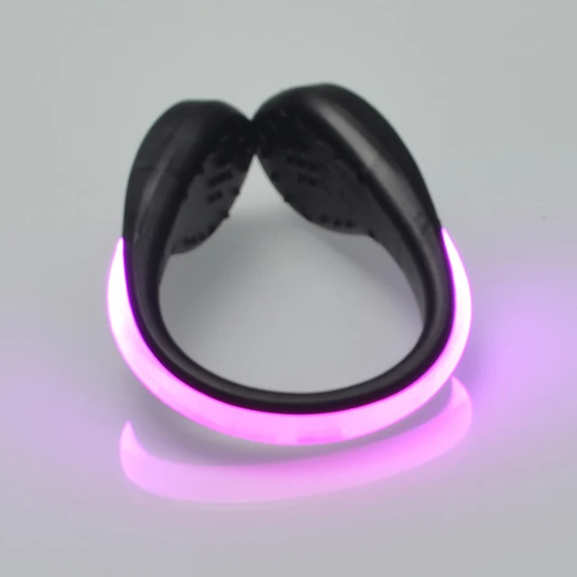 USB LED Lauflicht Runner Schuhe Lampe Turnschuhe Clip Armband
