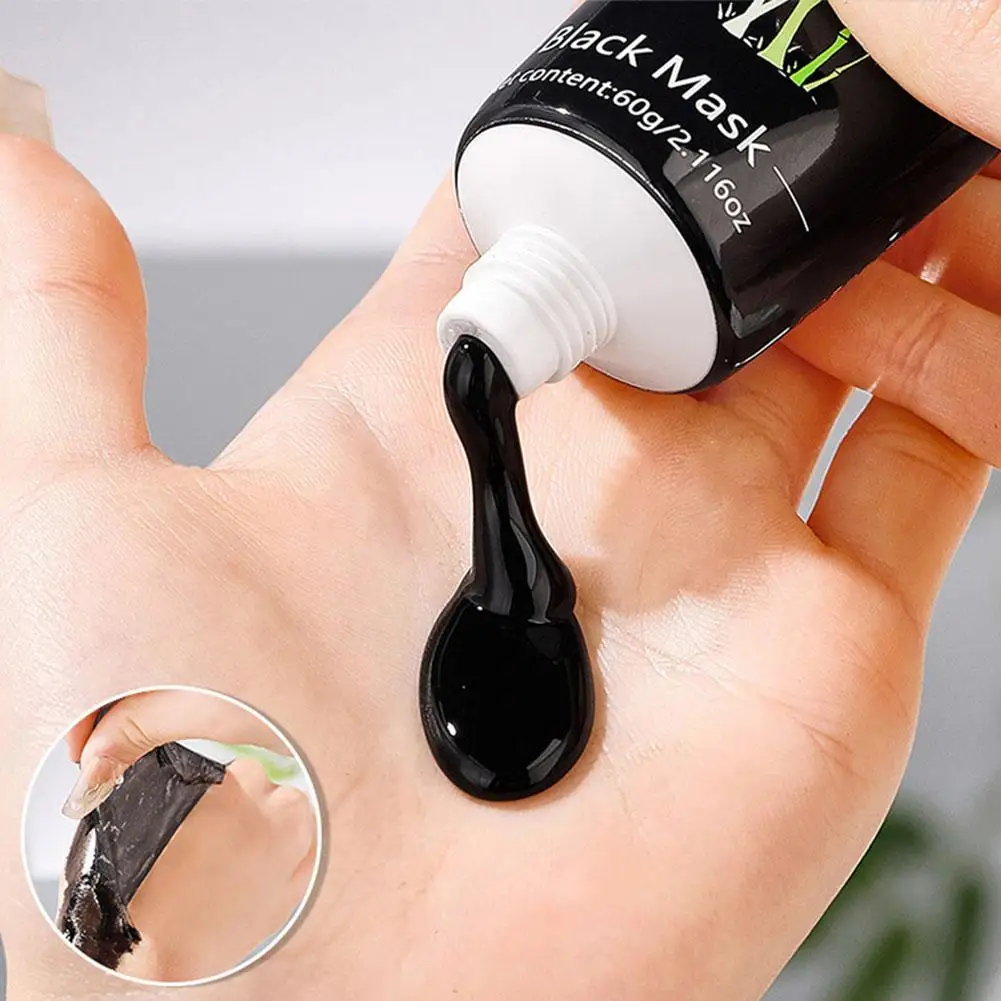 Peel-off blackhead cleansing bamboo charcoal mask, deeply cleanses, purifies, refines pores, for both men and women 3