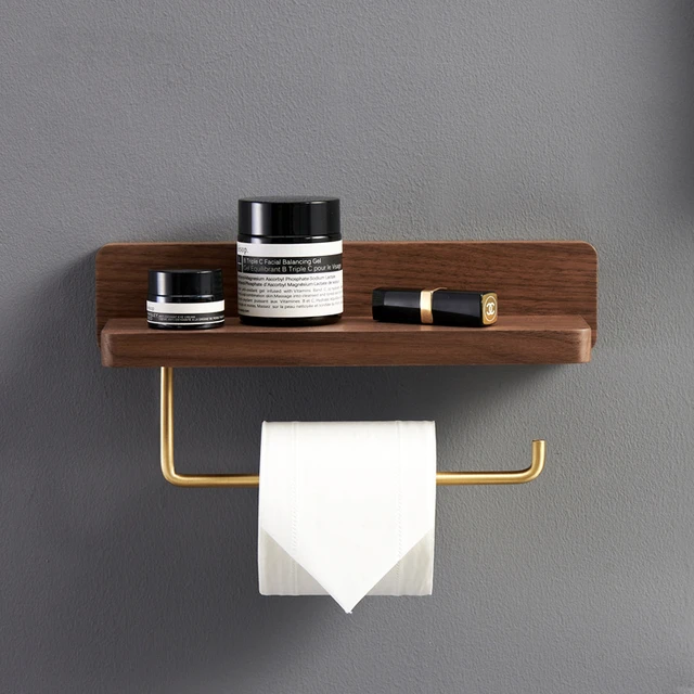 Wall Mount Brass Paper Towel Holder