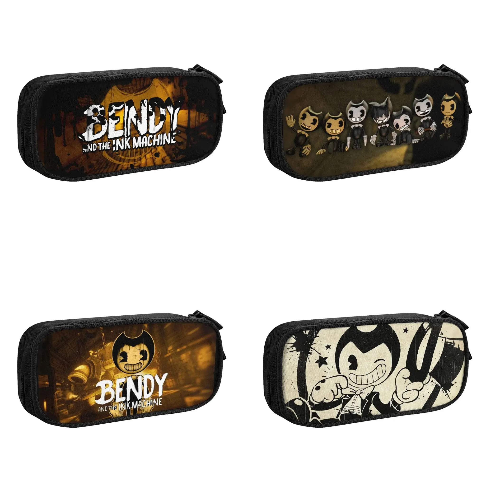 

Bendy N Ink Machine Big Capacity Pencil Pen Case Office College School Large Storage Bag Pouch Holder Box Organizer