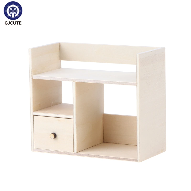 

1:12 Dollhouse Miniature Cabinet Table Bedside Storage Rack Mini Cupboard Locker Shelf Kitchen Worktop Furniture Model Decor Toy