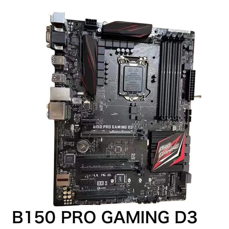 

Материнская плата для ASUS B150 PRO GAMING D3 64 Гб LGA 1151 DDR4 ATX B150, материнская плата 100% протестирована, полностью работает, бесплатная доставка
