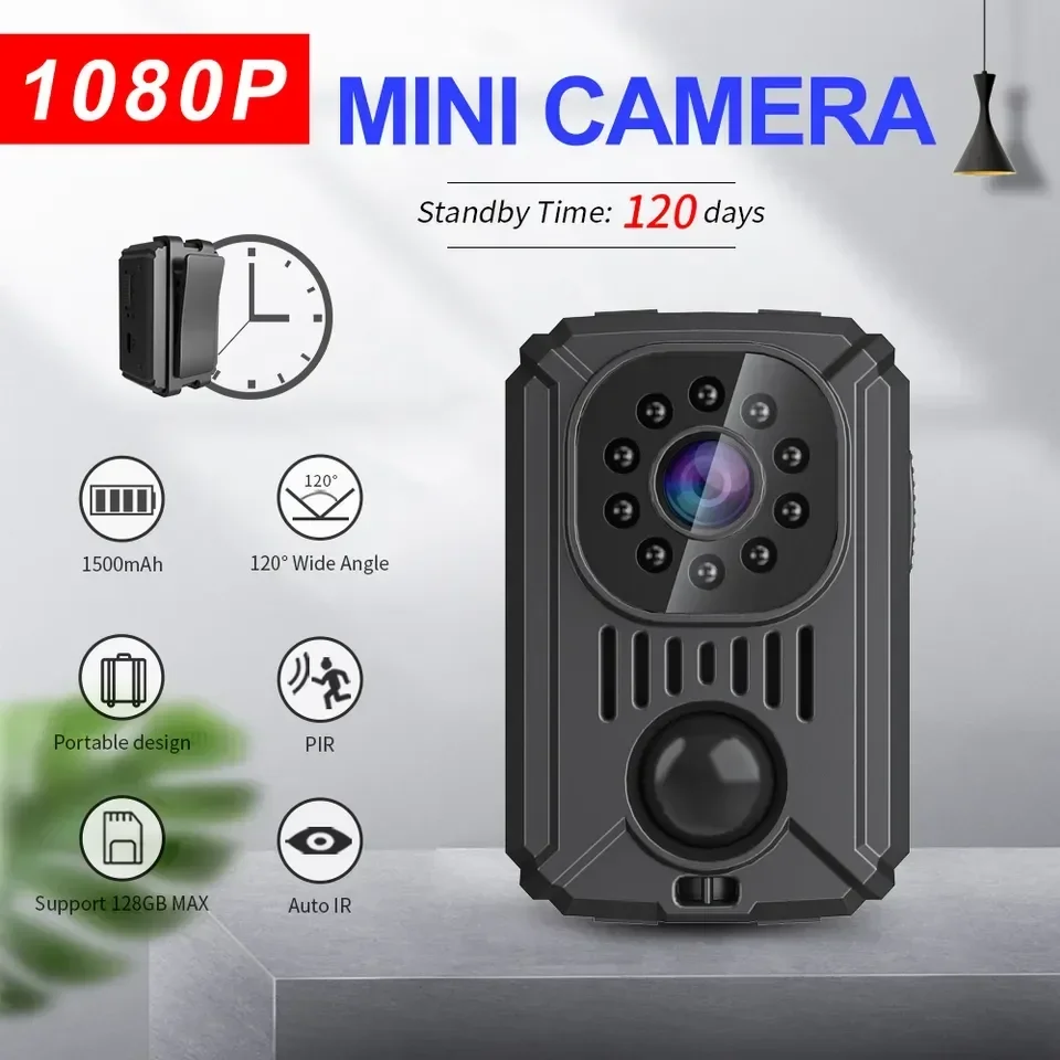 

MD31 Full Camera Sports DV Car DVR Audio Video Recorder 1080P HD Mini Camera Camcorder Body Worn Police Cam 180° Rotating Bike