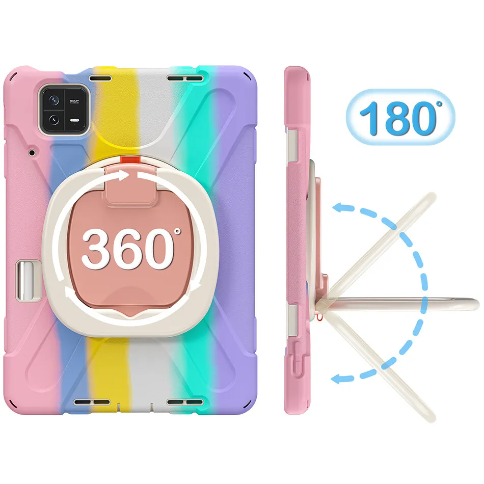 Capa de Silicone Durável para Xiaomi Pad Kids Kickstand Estável Capa Protetora para Mipad Pro Estojo à Prova de Choque com Alça e Slot para Lápis - Imagem 5