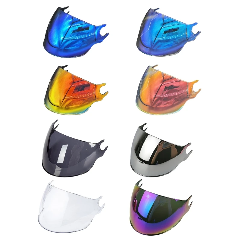 

Colorful Unisex Visor Helmet Visor Replacement Visor Motorcycle Accessories Easy-Installation Suitable for OF562 Durable