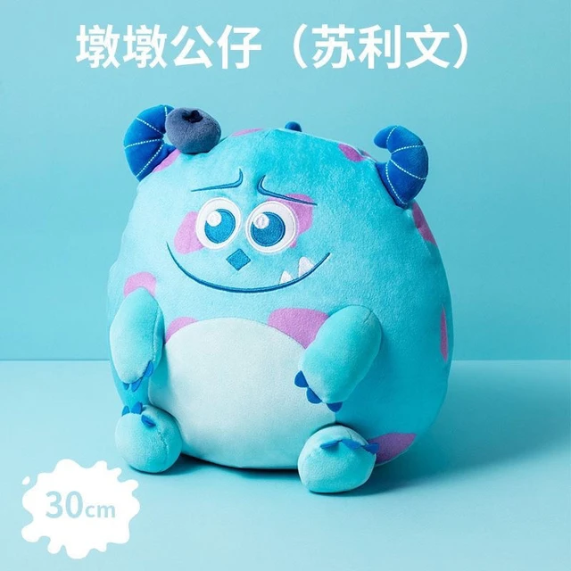 Disney Anime Monsters Inc Anime Goods Cartoon Sulley James P Sullivan Mike  Stitch Plush Backpack Gift For Kids Birthday Doll