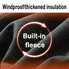 Winter Outdoor Wear-resistant Knee Double Layered Thickened Soft Shell Fleece Insulation Waterproof Multi Pocket Tactical Pants 3