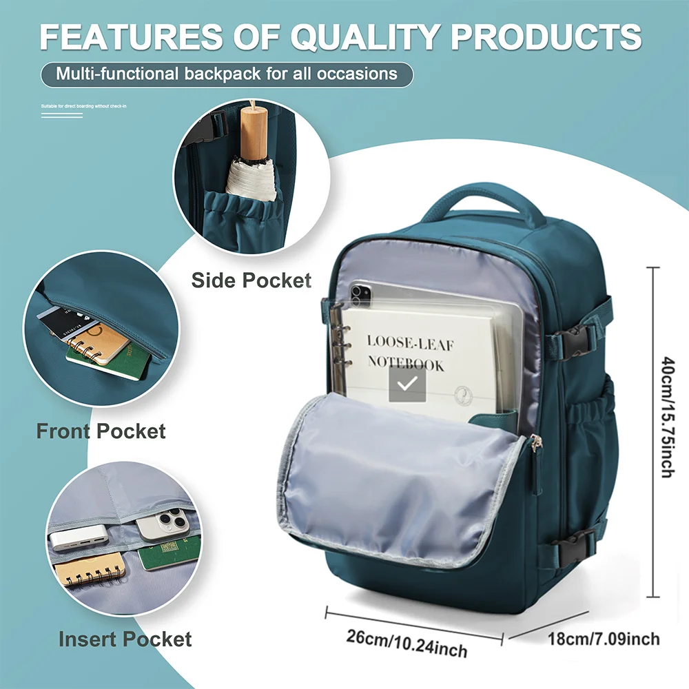 حقيبة ظهر للكمبيوتر المحمول مصممة للرجال والنساء،...