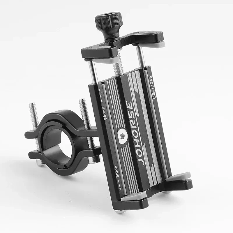 Bicycle Phone Holder, Reliable MTB Phone Mount Stand, Aluminum Adjustable, Bicycle Holder Nonslip