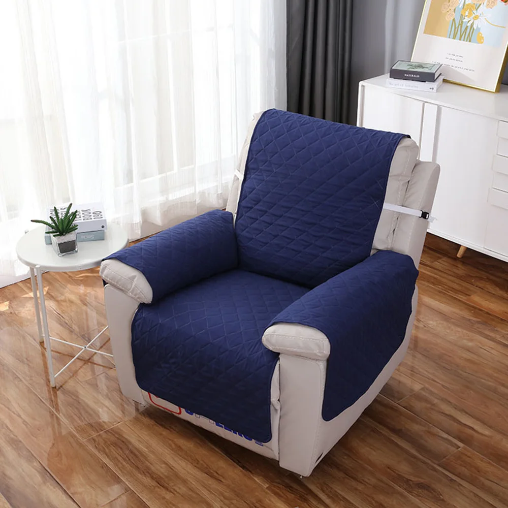 Quilted Anti-wear Recliner Sofa Cover For Dogs Pets Kids Anti-slip Couch Cushion Slipcover Armchair Furniture Protector Washable 3